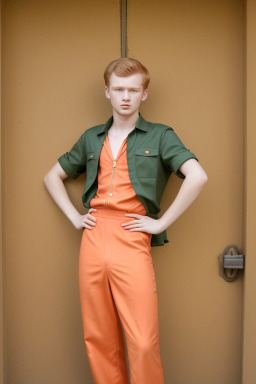 Teenager male with  ginger hair