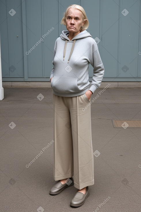 Danish elderly female with  blonde hair