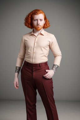 Qatari adult non-binary with  ginger hair