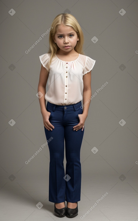 Nicaraguan child girl with  blonde hair