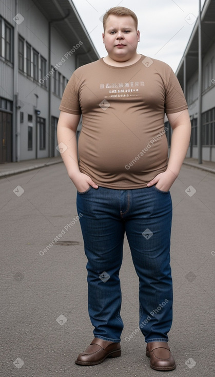 Estonian young adult male with  brown hair