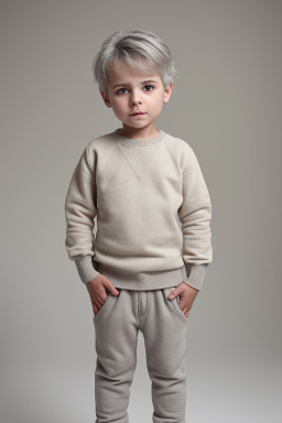 Bulgarian child boy with  gray hair