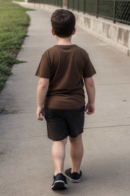 Spanish child boy with  brown hair