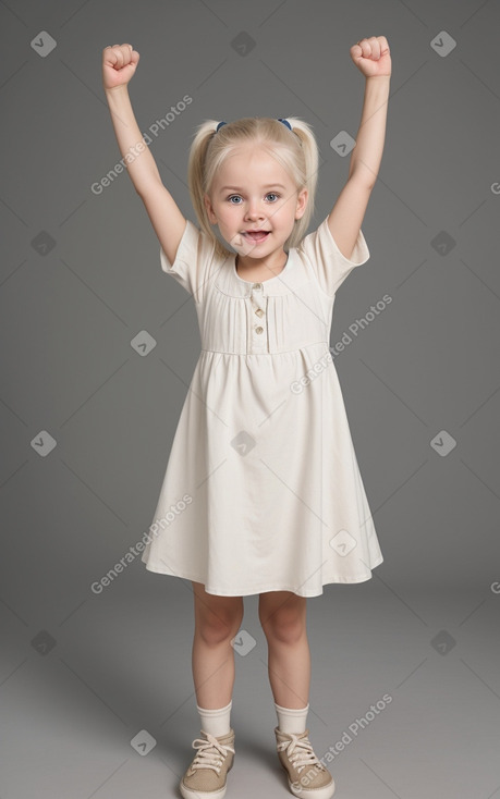 Swedish infant girl with  white hair