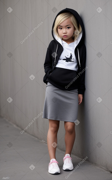 Thai child girl with  blonde hair