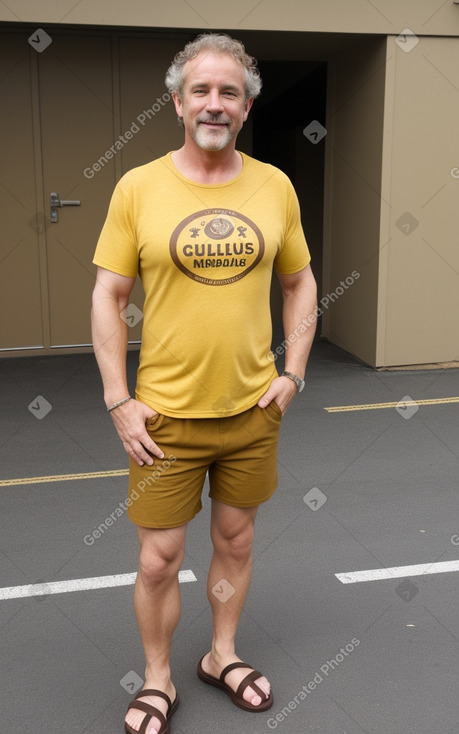 Irish middle-aged male with  brown hair