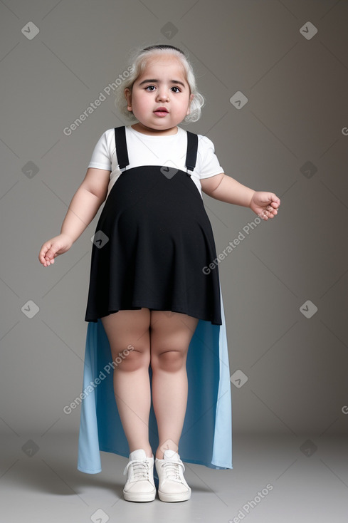 Jordanian infant girl with  white hair