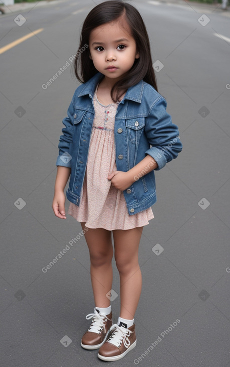 Filipino infant girl with  brown hair