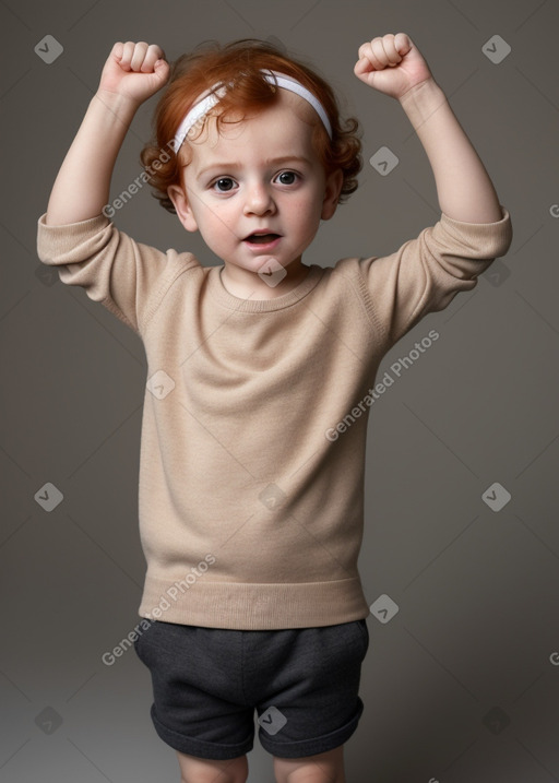 Armenian infant boy with  ginger hair