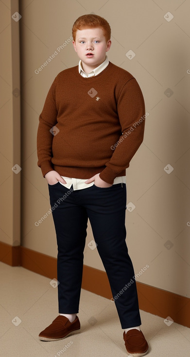 Algerian teenager boy with  ginger hair