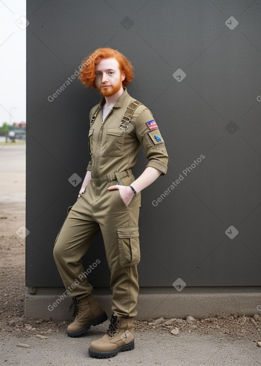 Iraqi adult non-binary with  ginger hair