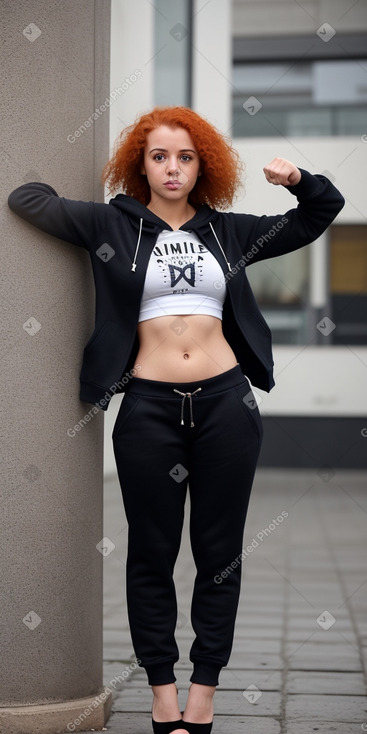 Tunisian adult female with  ginger hair