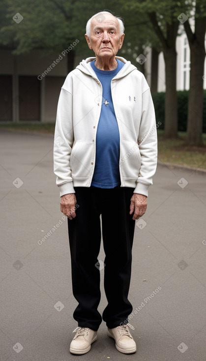 Belgian elderly male with  brown hair