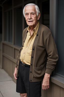 Elderly male with  black hair