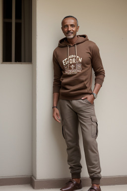 Ethiopian 45 years male with  brown hair