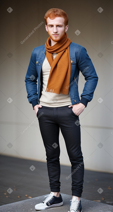 Moroccan young adult male with  ginger hair