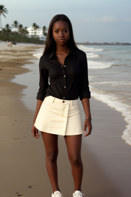 Young adult female with  brown hair