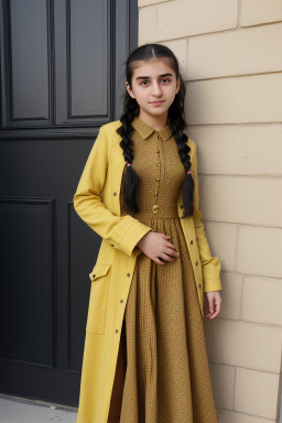 Azerbaijani teenager girl with  black hair