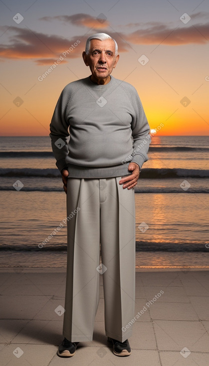 Tunisian elderly male with  gray hair