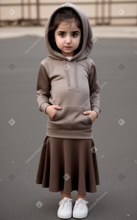 Azerbaijani infant girl with  brown hair