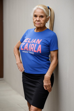 Panamanian elderly female with  blonde hair