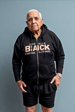 Puerto rican elderly male with  black hair