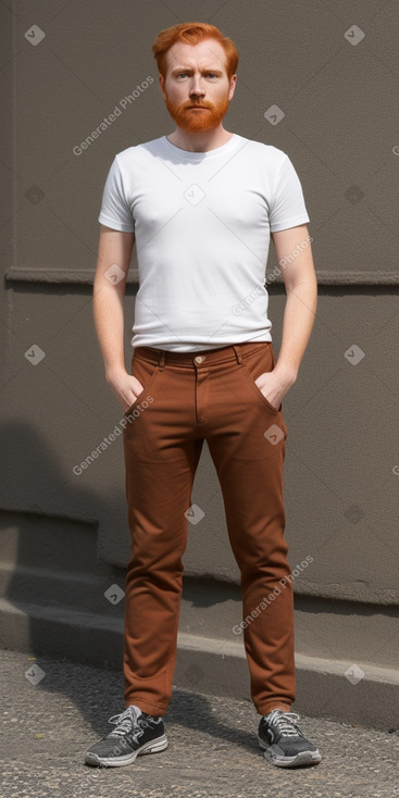 Peruvian adult male with  ginger hair