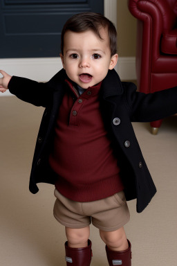 Colombian infant boy with  brown hair