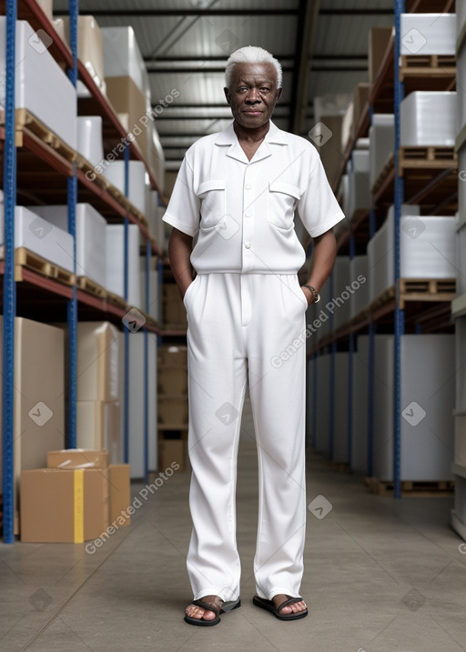 Ghanaian elderly male with  white hair