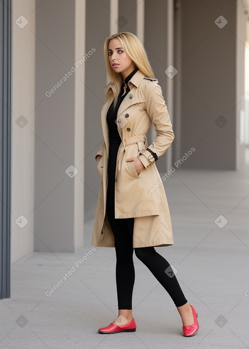 Tunisian adult female with  blonde hair