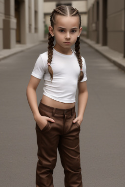 Romanian child boy with  brown hair