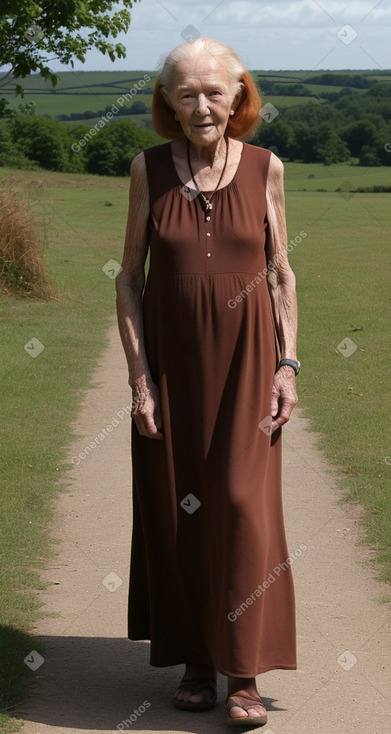 Elderly female with  ginger hair