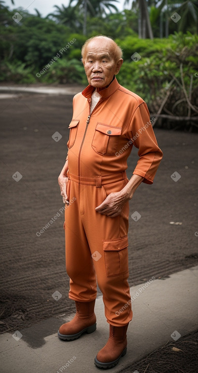 Indonesian elderly male with  ginger hair