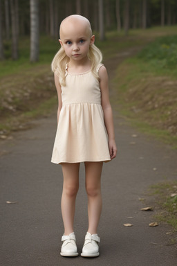 Estonian child girl with  blonde hair