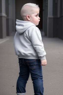 Syrian infant boy with  white hair