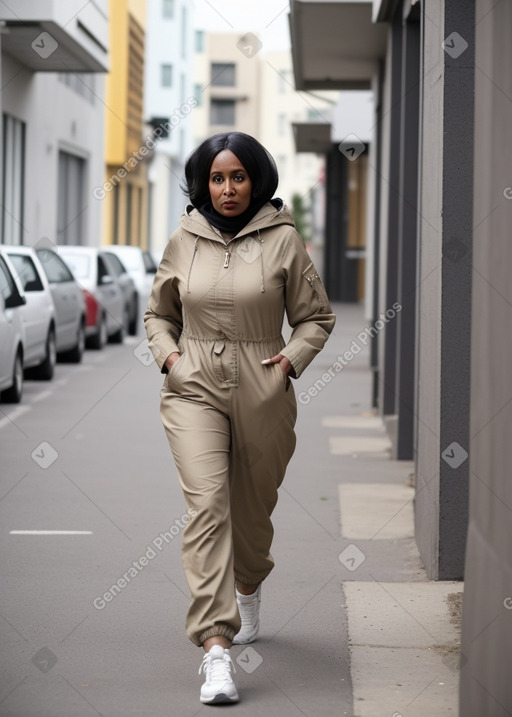 Somali middle-aged female with  black hair