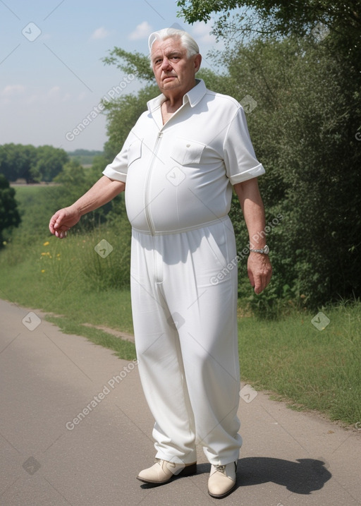 French elderly male with  white hair