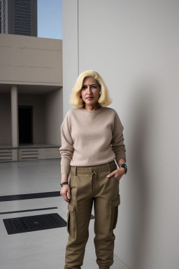 Kuwaiti 45 years non-binary with  blonde hair