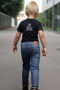 Malaysian infant boy with  blonde hair