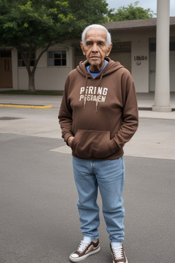 Puerto rican elderly male with  brown hair