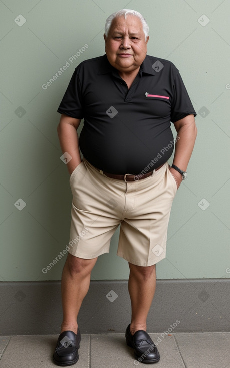 Ecuadorian elderly male with  black hair