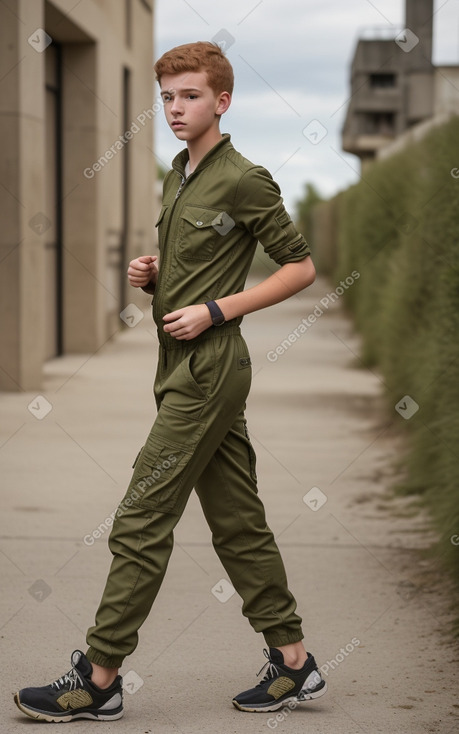 Teenager boy with  ginger hair