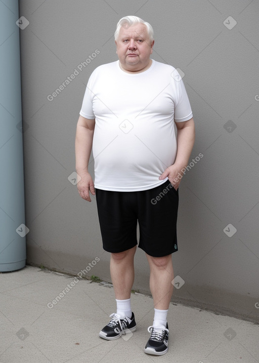 Estonian elderly male with  white hair