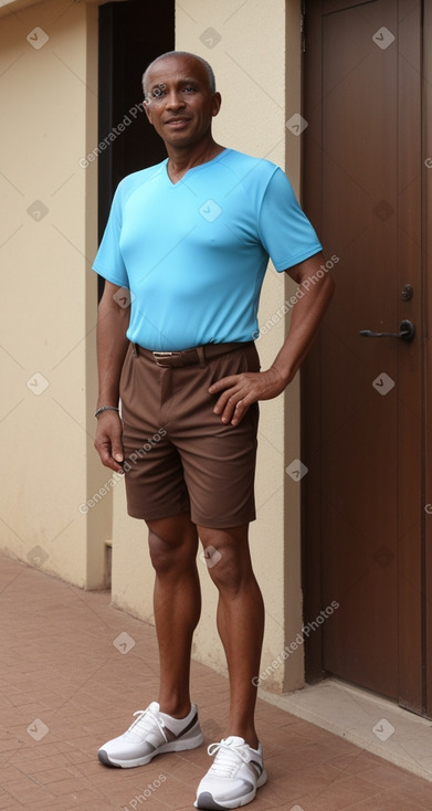 Malian middle-aged male with  brown hair