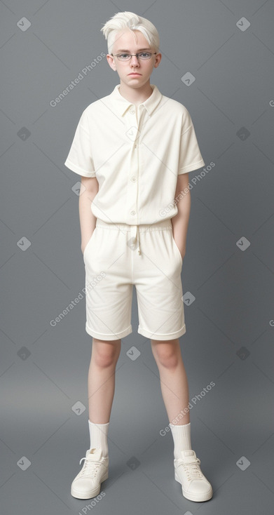 Irish teenager boy with  white hair