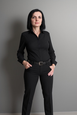 Albanian 45 years female with  black hair