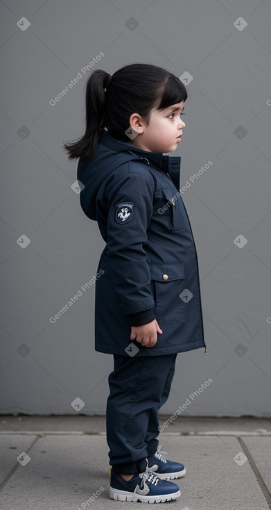 Portuguese child girl with  black hair