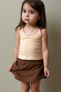 Chilean infant girl with  brown hair