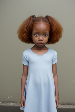 Jamaican child girl with  ginger hair