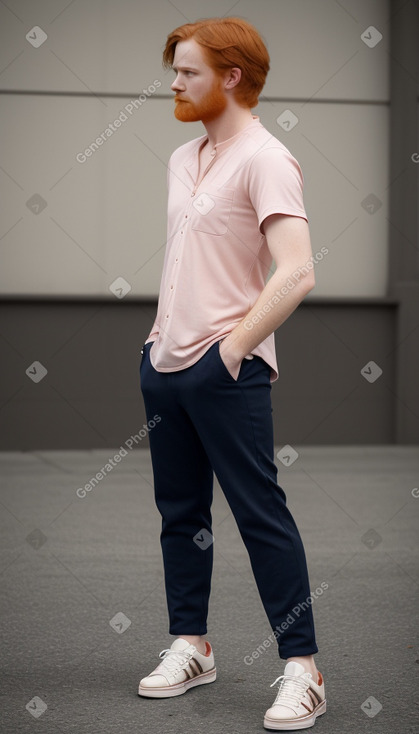 Adult male with  ginger hair